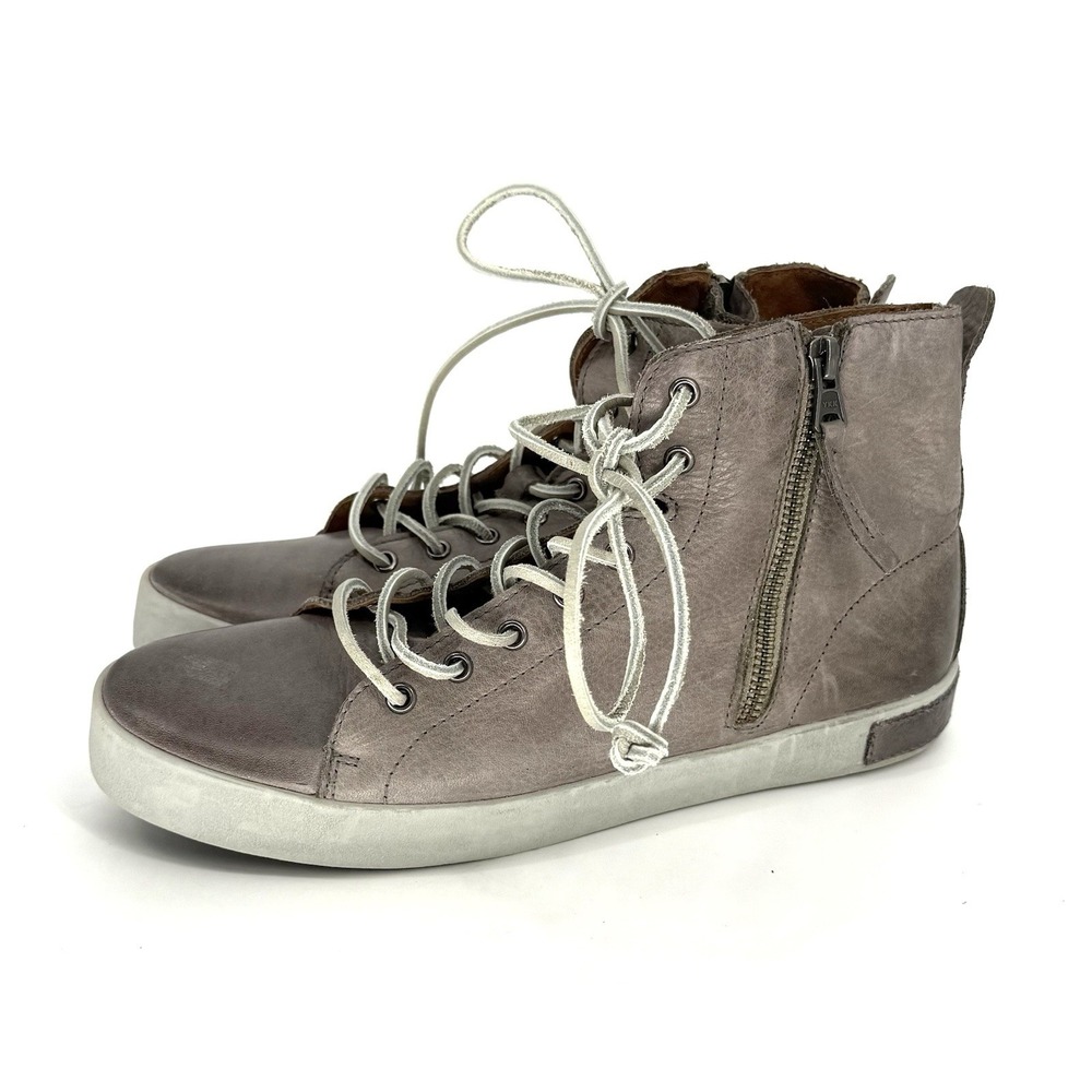 Blackstone JL-18 Womens Charcoal SZ 41 US 10 High Top Sneakers Side Zip Leather